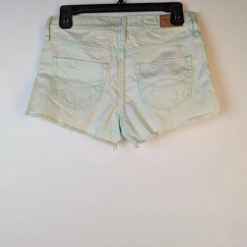 Abercrombie & Fitch Distressed Mint Shorts - 2